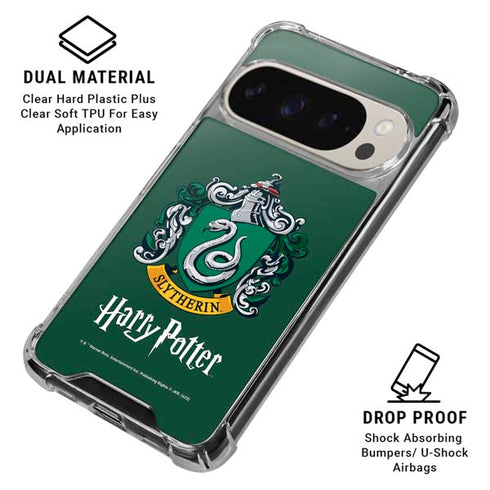 Wizarding World Harry Potter Slytherin House Crest Pixel 9 Pro XL Clear Case